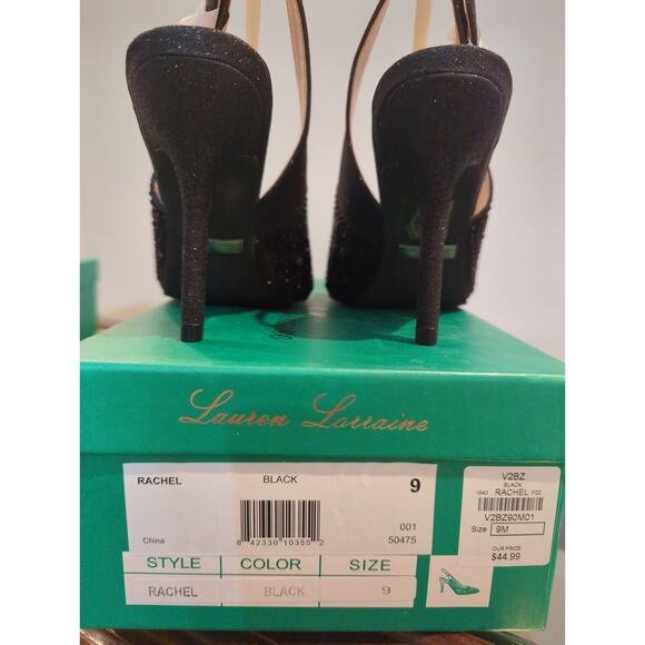 Lauren Lorraine Rachel Black Heel Size 9 NIB - Picture 4 of 5